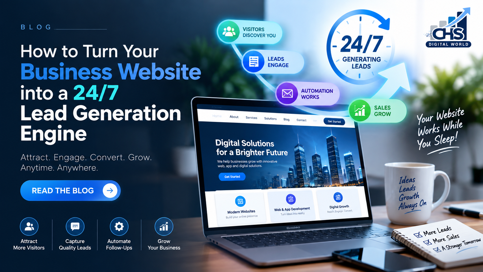 How to Turn Your Business Website into a 24/7 Lead Generation Engine